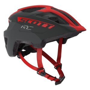 Scott Jr. Spunto – Junior Bike Helmet - Grey-Red RC, One size