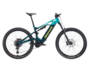Bianchi E-Vertic FX 9.1 – E-Bike - EV - Aqua Green/Metallic Blue - Acid Green [Glossy]
