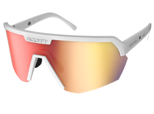 Scott Sunglasses Sport Shield – Bike sunglasses - white matt-red chrome