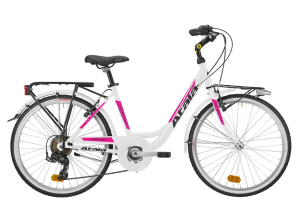 Atala Maggie 7V – City and urban bike - White/Fuchsia