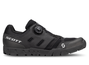 SCOTT Sport Crus-r Flat BOA Shoe – Mountain Bike Shoes - Black-Silver
